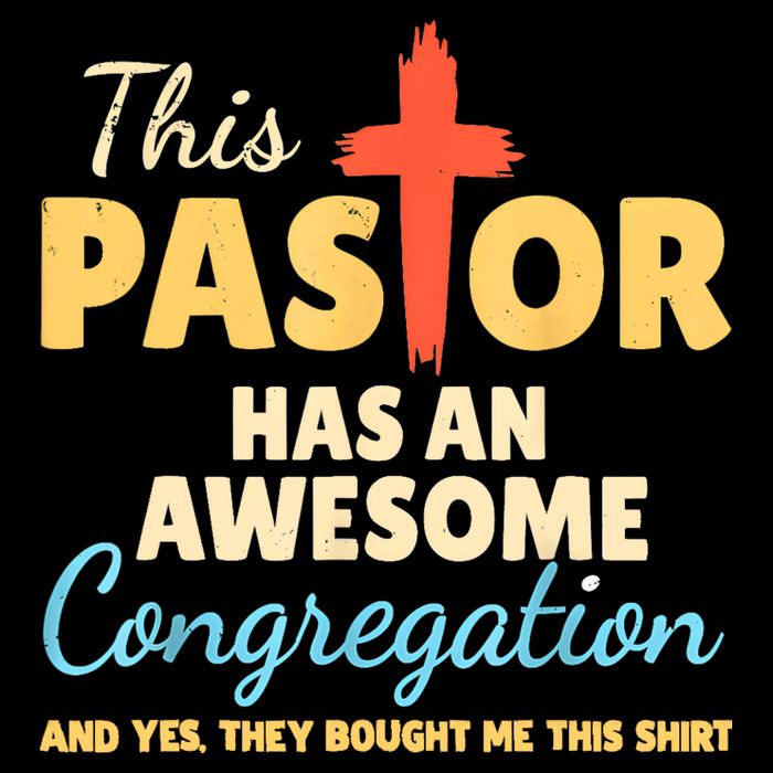 This Pastor Has An Awesome Congregation Preacher Cooling Performance Crew T-Shirt
