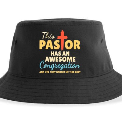 This Pastor Has An Awesome Congregation Preacher Sustainable Bucket Hat