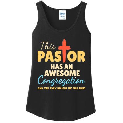 This Pastor Has An Awesome Congregation Preacher Ladies Essential Tank