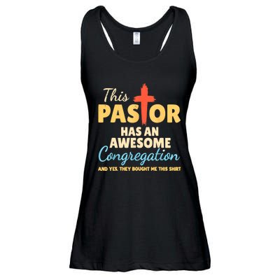 This Pastor Has An Awesome Congregation Preacher Ladies Essential Flowy Tank