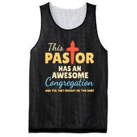 This Pastor Has An Awesome Congregation Preacher Mesh Reversible Basketball Jersey Tank