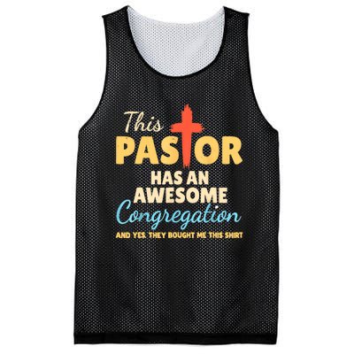 This Pastor Has An Awesome Congregation Preacher Mesh Reversible Basketball Jersey Tank