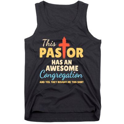 This Pastor Has An Awesome Congregation Preacher Tank Top