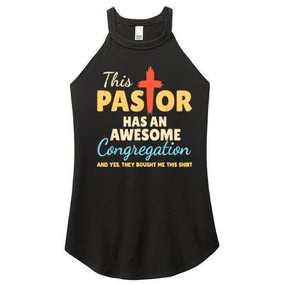 This Pastor Has An Awesome Congregation Preacher Women’s Perfect Tri Rocker Tank