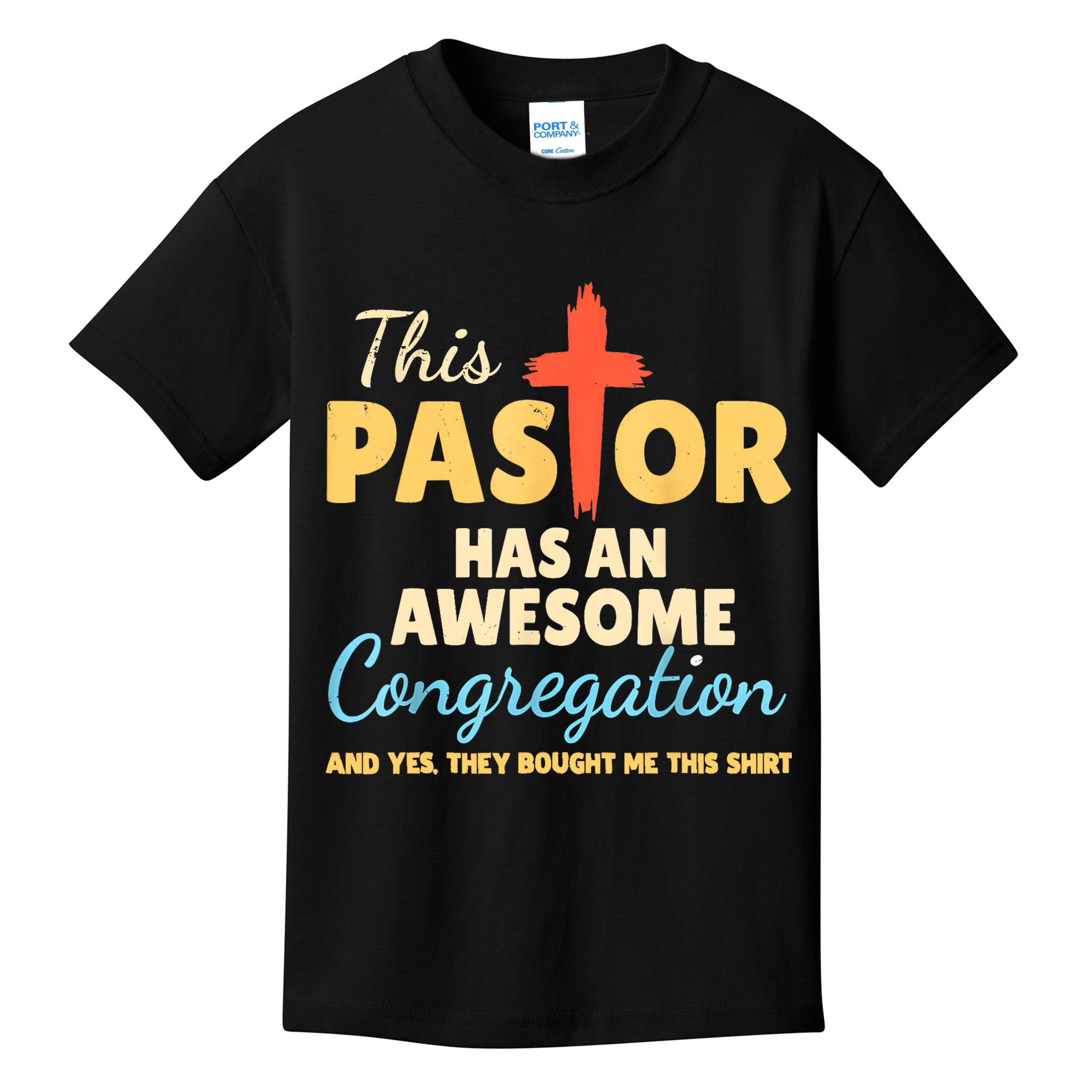 This Pastor Has An Awesome Congregation Preacher Kids T-Shirt