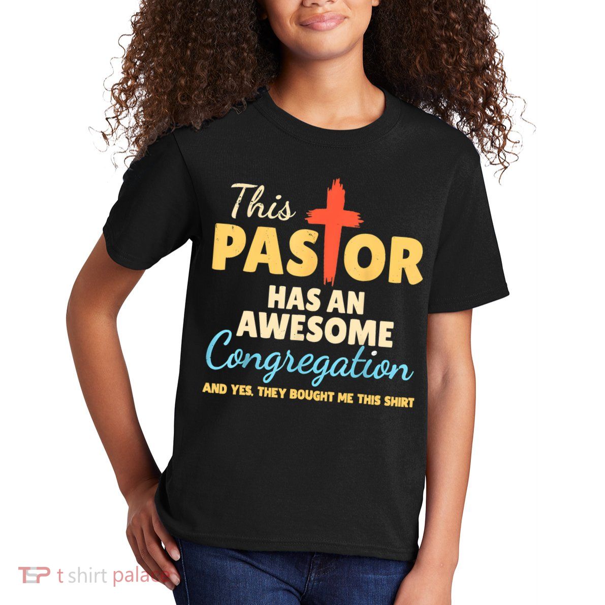 This Pastor Has An Awesome Congregation Preacher Kids T-Shirt