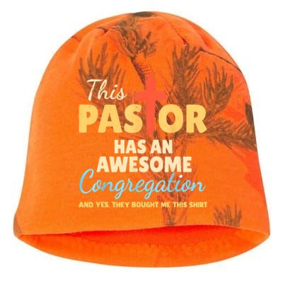 This Pastor Has An Awesome Congregation Preacher Kati - Camo Knit Beanie