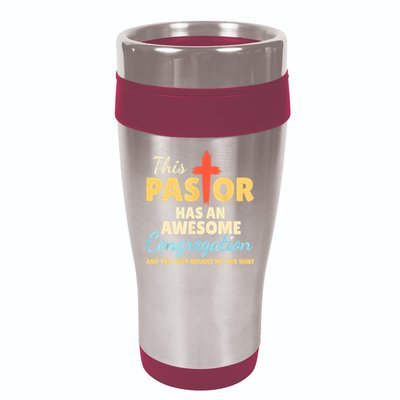 This Pastor Has An Awesome Congregation Preacher 16oz Travel Tumbler