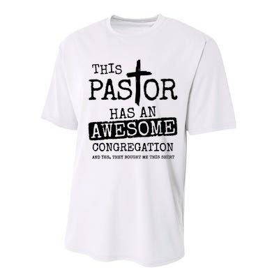 This Pastor Has An Awesome Congregation Performance Sprint T-Shirt