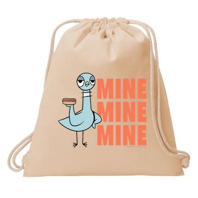 The Pigeon Hot Dogs Drawstring Bag