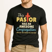 This Pastor Has An Awesome Congregation Preacher Cooling Performance Crew T-Shirt