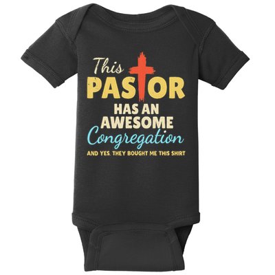 This Pastor Has An Awesome Congregation Preacher Baby Bodysuit