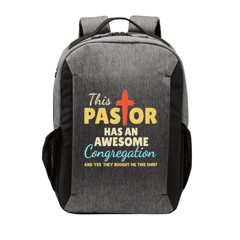 This Pastor Has An Awesome Congregation Preacher Vector Backpack