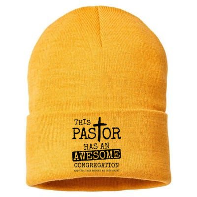 This Pastor Has An Awesome Congregation Sustainable Knit Beanie