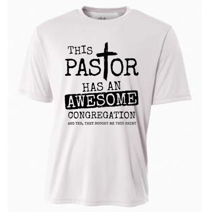 This Pastor Has An Awesome Congregation Cooling Performance Crew T-Shirt