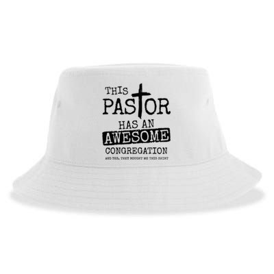 This Pastor Has An Awesome Congregation Sustainable Bucket Hat