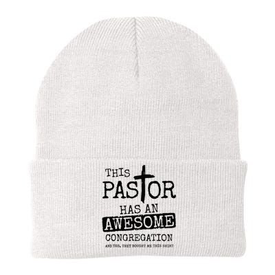 This Pastor Has An Awesome Congregation Knit Cap Winter Beanie