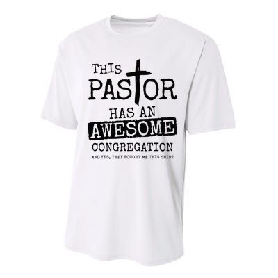 This Pastor Has An Awesome Congregation Performance Sprint T-Shirt