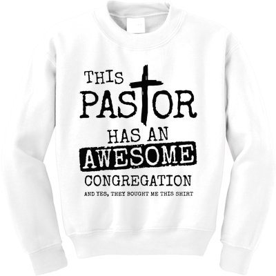 This Pastor Has An Awesome Congregation Kids Sweatshirt