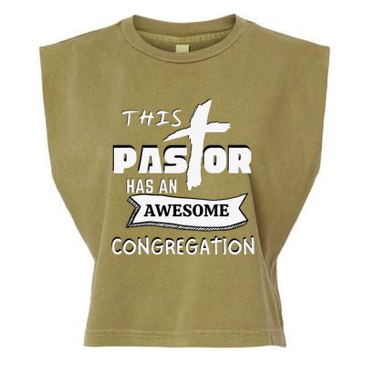 THIS PASTOR HAS AN AWESOME CONGREGATION Pastor Gift Garment-Dyed Women's Muscle Tee