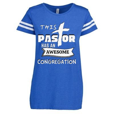 THIS PASTOR HAS AN AWESOME CONGREGATION Pastor Gift Enza Ladies Jersey Football T-Shirt