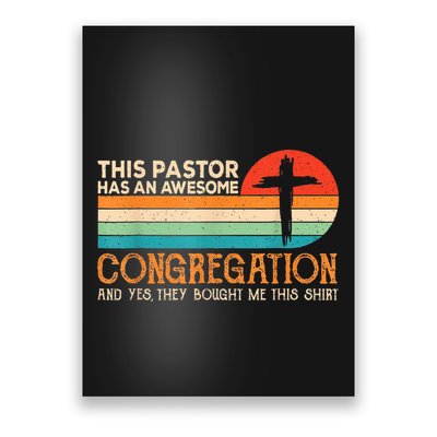 This Pastor Has An Awesome Congregation Preacher Vintage Poster