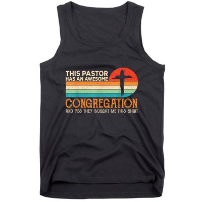 This Pastor Has An Awesome Congregation Preacher Vintage Tank Top