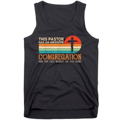 This Pastor Has An Awesome Congregation Preacher Vintage Tank Top