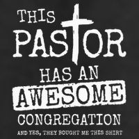 This Pastor Has An Awesome Congregation Jesus Cool Comfort Performance Bucket Hat