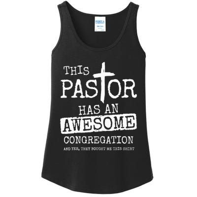 This Pastor Has An Awesome Congregation Jesus Ladies Essential Tank