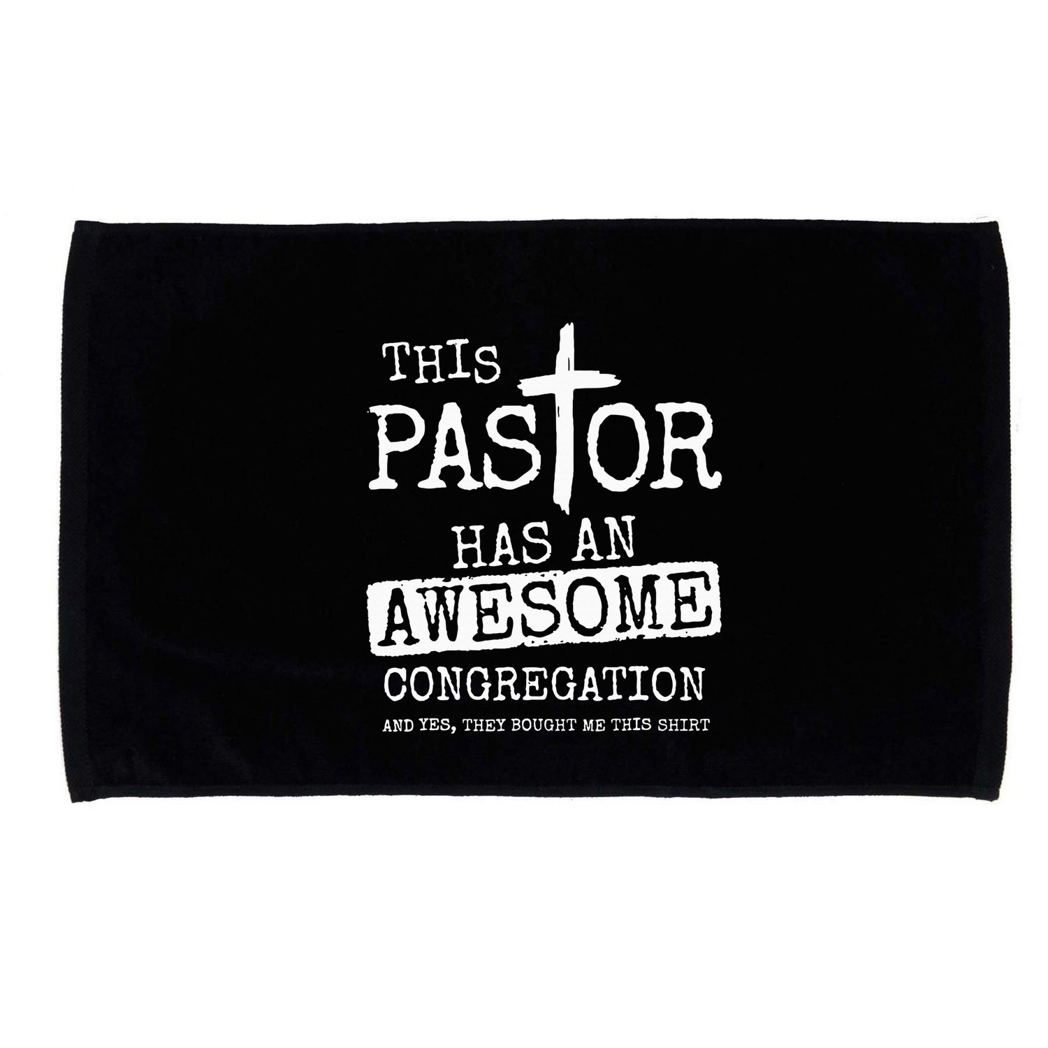 This Pastor Has An Awesome Congregation Jesus Microfiber Hand Towel