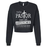 This Pastor Has An Awesome Congregation Jesus Cropped Pullover Crew