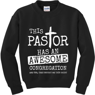 This Pastor Has An Awesome Congregation Jesus Kids Sweatshirt