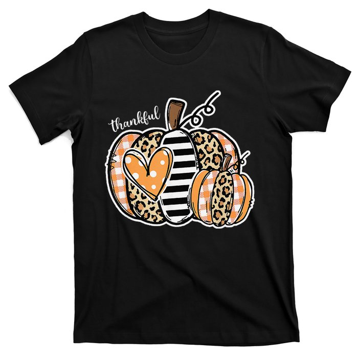 Thankful Pumpkin Happy Thanksgiving Day 2024 T-Shirt