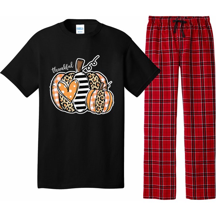 Thankful Pumpkin Happy Thanksgiving Day 2024 Pajama Set