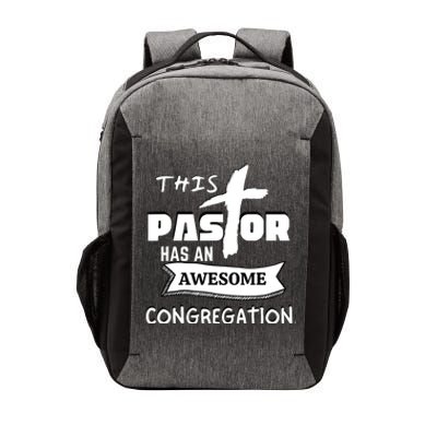 THIS PASTOR HAS AN AWESOME CONGREGATION Pastor Gift Vector Backpack