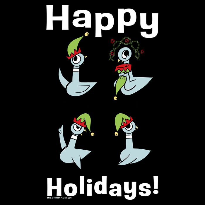 The Pigeon Happy Holidays Christmas Pigeon Apron