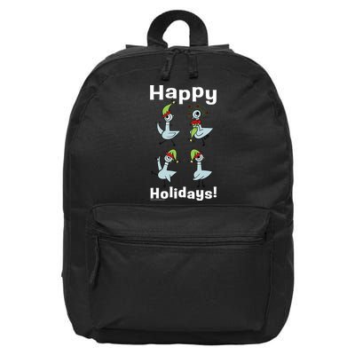 The Pigeon Happy Holidays Christmas Pigeon 16 in Basic Backpack