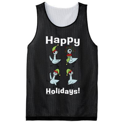 The Pigeon Happy Holidays Christmas Pigeon Mesh Reversible Basketball Jersey Tank