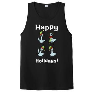 The Pigeon Happy Holidays Christmas Pigeon PosiCharge Competitor Tank