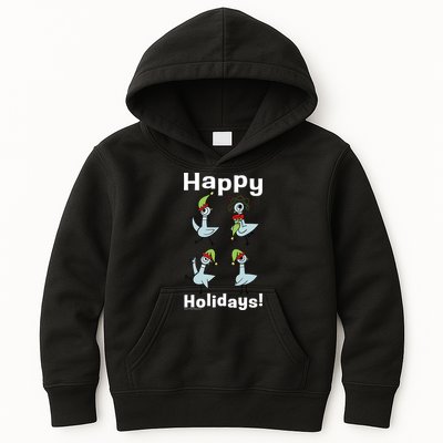 The Pigeon Happy Holidays Christmas Pigeon Kids Hoodie