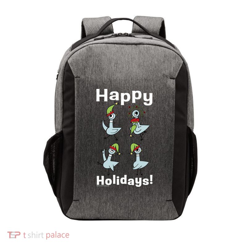 The Pigeon Happy Holidays Christmas Pigeon Vector Backpack