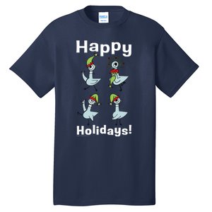 The Pigeon Happy Holidays Christmas Pigeon Tall T-Shirt