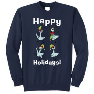 The Pigeon Happy Holidays Christmas Pigeon Tall Sweatshirt