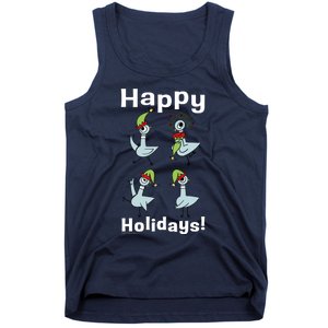 The Pigeon Happy Holidays Christmas Pigeon Tank Top