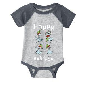 The Pigeon Happy Holidays Christmas Pigeon Infant Baby Jersey Bodysuit