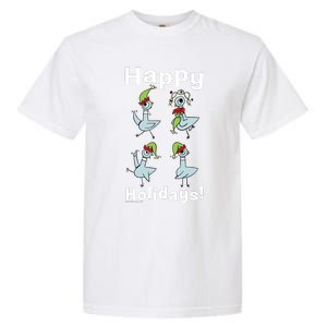 The Pigeon Happy Holidays Christmas Pigeon Garment-Dyed Heavyweight T-Shirt