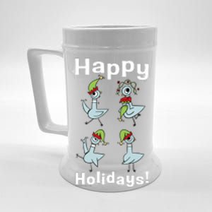 The Pigeon Happy Holidays Christmas Pigeon Beer Stein