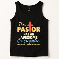This Pastor Has An Awesome Congregation Preacher Tank Top