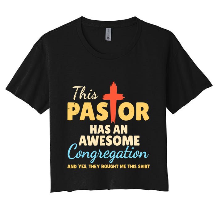 This Pastor Has An Awesome Congregation Preacher Crop Top